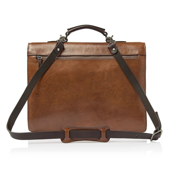 Castelijn & Beerens Rien Attaché-case Protection RFID Cuir véritable 39.5 cm Compartiment ordinateur