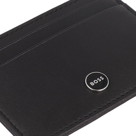Boss GB Étui pour cartes de crédit Cuir véritable 10 cm Boîte cadeau