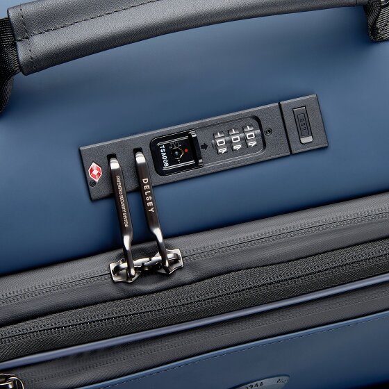 Delsey Paris Turenne Soft 4 roulettes Trolley de cabine 55 cm avec soufflet d'extension