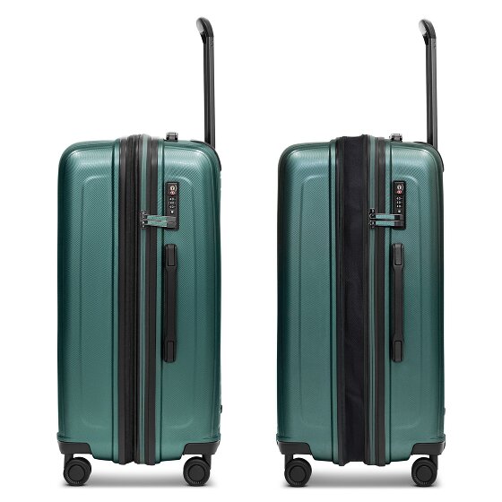 Redolz Essentials 14 4 roulettes Set de valises 3 pièces avec soufflet d'extension