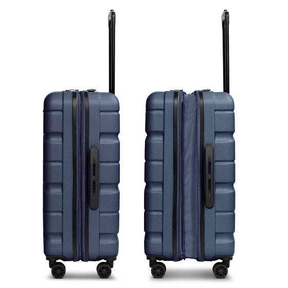 Franky Munich 4.0 Set de valises à 4 roulettes 3 pièces avec soufflet extensible