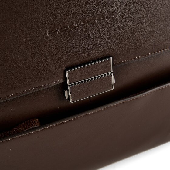 Piquadro Attaché-case Cuir véritable 42 cm Compartiment ordinateur
