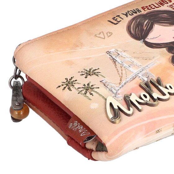 Anekke Peace & Love Porte-monnaie Protection RFID 17.5 cm