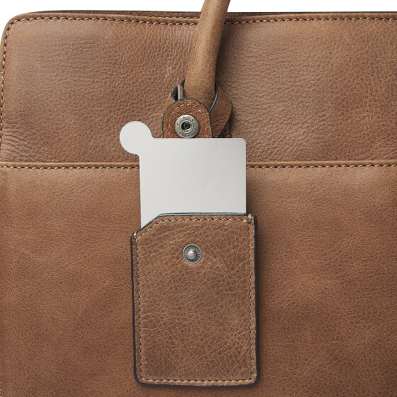 Castelijn & Beerens Carisma Sac de shopper Protection RFID Cuir véritable 41 cm Compartiment ordinateur