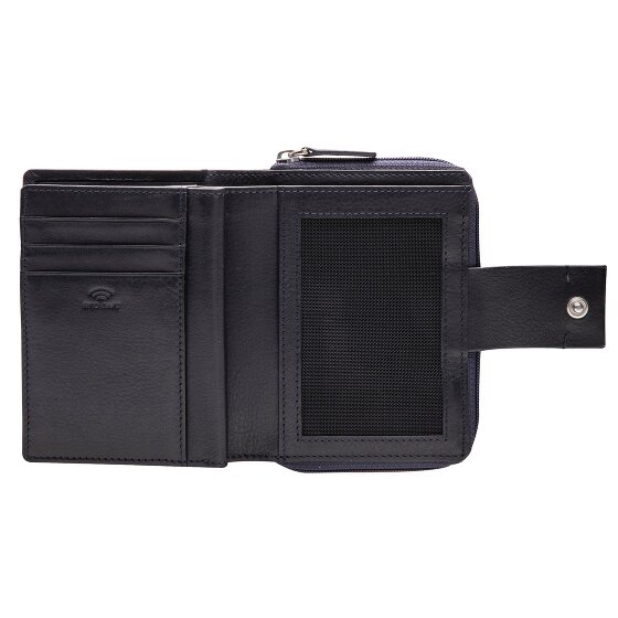 Maître Henau Diethilde Porte-monnaie Protection RFID Cuir véritable 12.5 cm