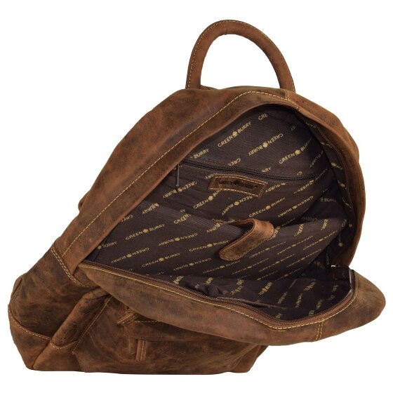 Greenburry Sac à dos Vintage Retro en cuir, 42 cm, compartiment pour ordinateur portable