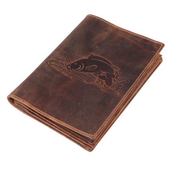 Greenburry Étui à documents vintage en cuir 12 cm