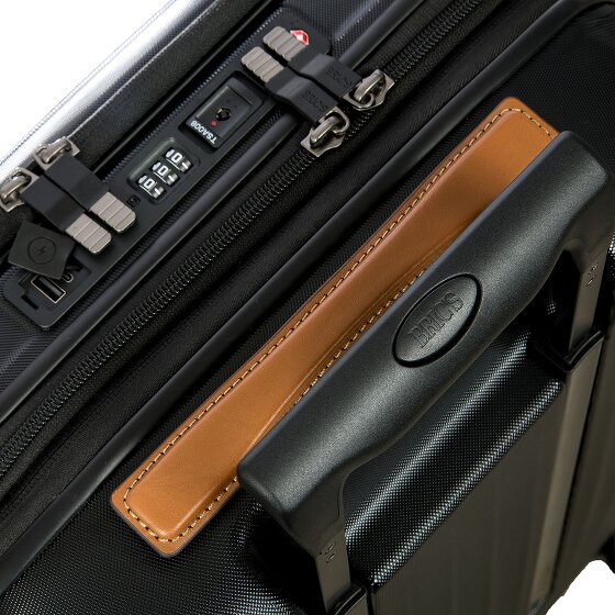 Bric's Taormina 4 roulettes Trolley S 57 cm avec soufflet d'extension