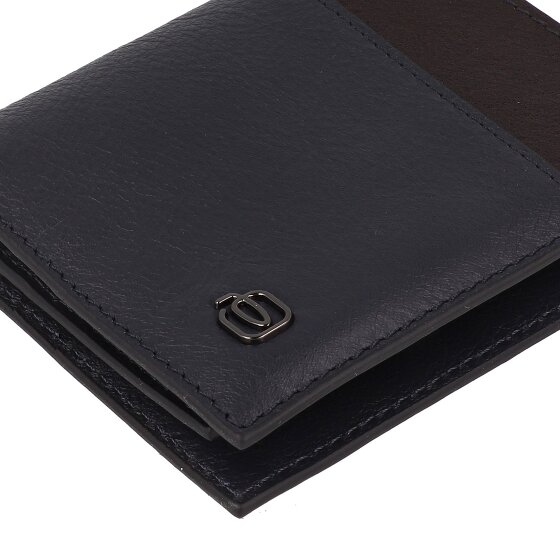 Piquadro Black Square Étui pour cartes de crédit Protection RFID Cuir 9 cm