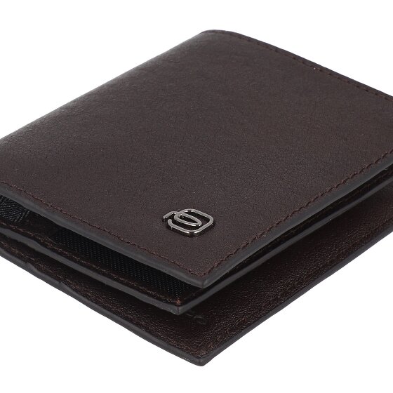 Piquadro Black Square Étui pour cartes de crédit Protection RFID Cuir 9 cm