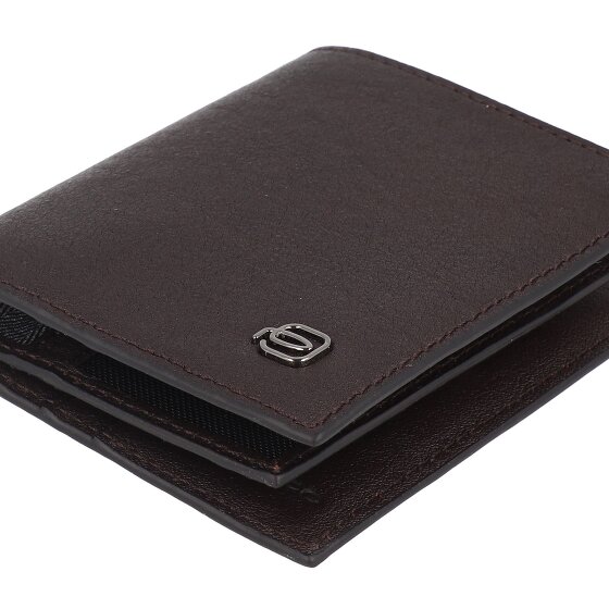 Piquadro Black Square Étui pour cartes de crédit Protection RFID Cuir 9 cm