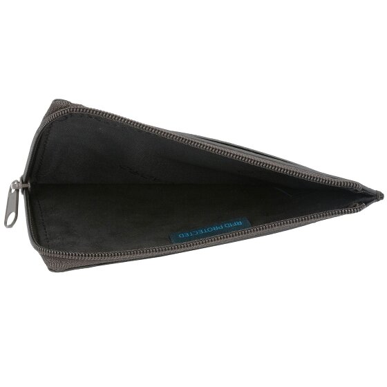 Piquadro Black Square Porte-cartes de crédit RFID en cuir 12,5 cm