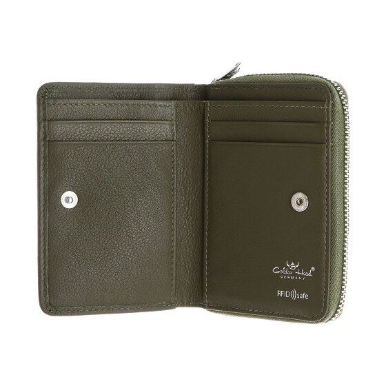 Golden Head Madrid Porte-monnaie Protection RFID Cuir véritable 11.5 cm