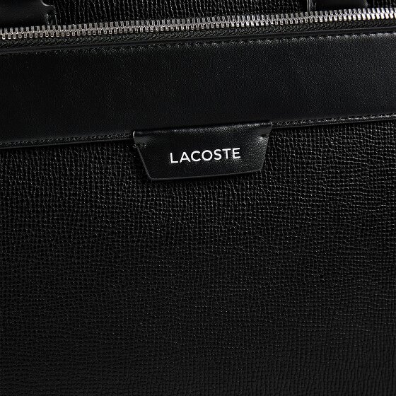 Lacoste Ossian Attaché-case Cuir véritable 41 cm Compartiment ordinateur