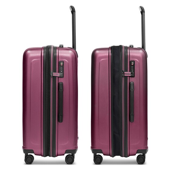 Redolz Essentials 14 4 roulettes Set de valises 3 pièces avec soufflet d'extension