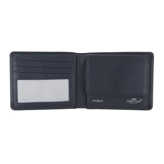 Golden Head Polo Porte-monnaie Protection RFID Cuir véritable 11 cm