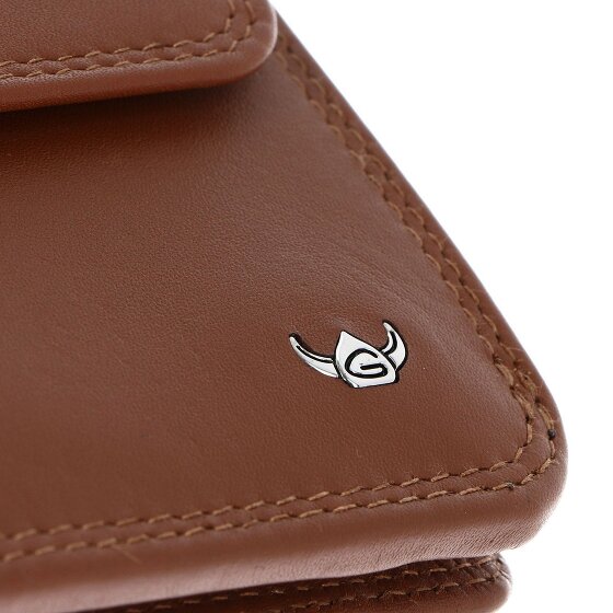 Golden Head Polo Porte-monnaie Protection RFID Cuir véritable 10.5 cm