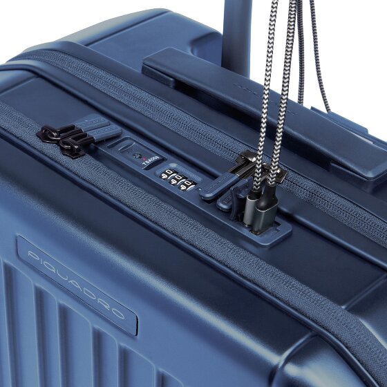 Piquadro PQ Light 4 roulettes Trolley pilote 45 cm Compartiment pour ordinateur portable