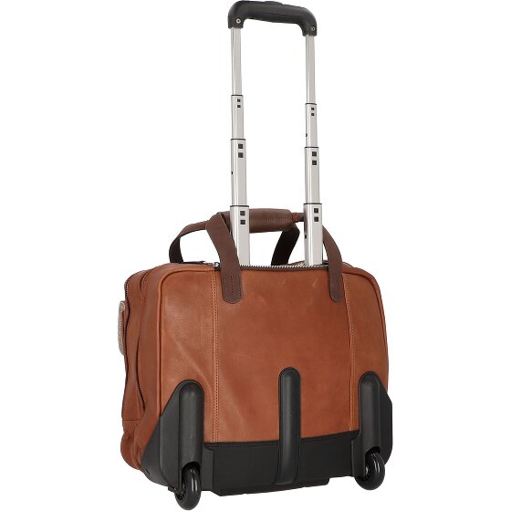 Harold's Ivy Lane 2 roues Valise business Cuir véritable 36 cm Compartiment ordinateur