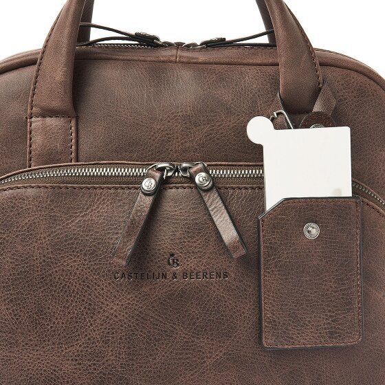 Castelijn & Beerens Carisma Daypack Protection RFID Cuir véritable 40 cm Compartiment ordinateur