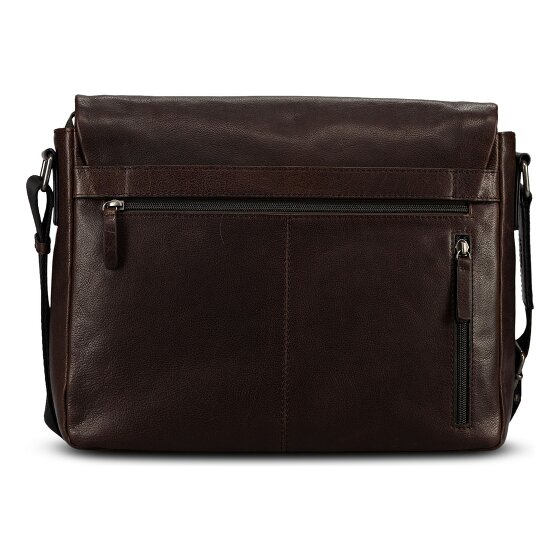 Jost Glasgow Attaché-case Protection RFID Cuir véritable 34 cm Compartiment ordinateur