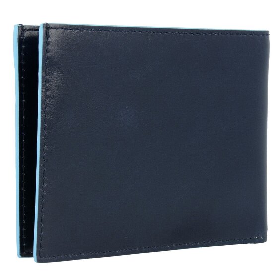 Piquadro Blue Square Porte-cartes de crédit en cuir 12,5 cm