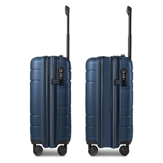 Redolz Essentials 11 4 roues Valise cabine 55 cm avec soufflet d'extension