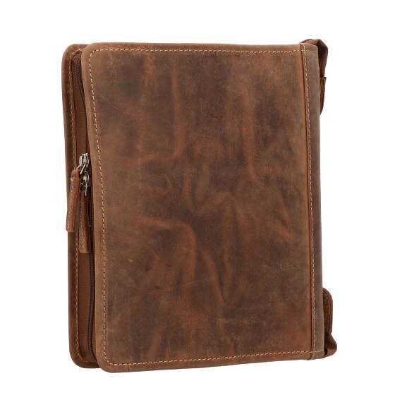 Greenburry Porte-bloc vintage en cuir 26 cm