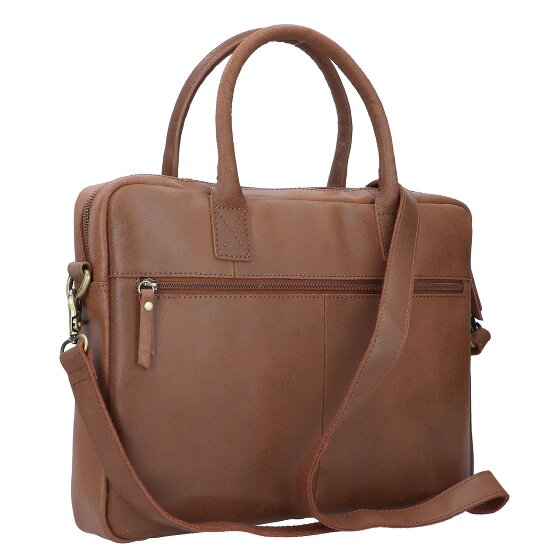Burkely Vintage Attaché-case Cuir véritable 37 cm Compartiment ordinateur