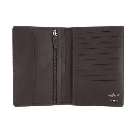 Golden Head Polo Porte-monnaie Protection RFID Cuir véritable 11.5 cm
