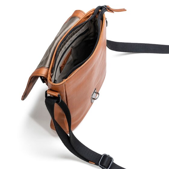 Farmhood Memphis Sac à bandoulière Cuir véritable 22 cm