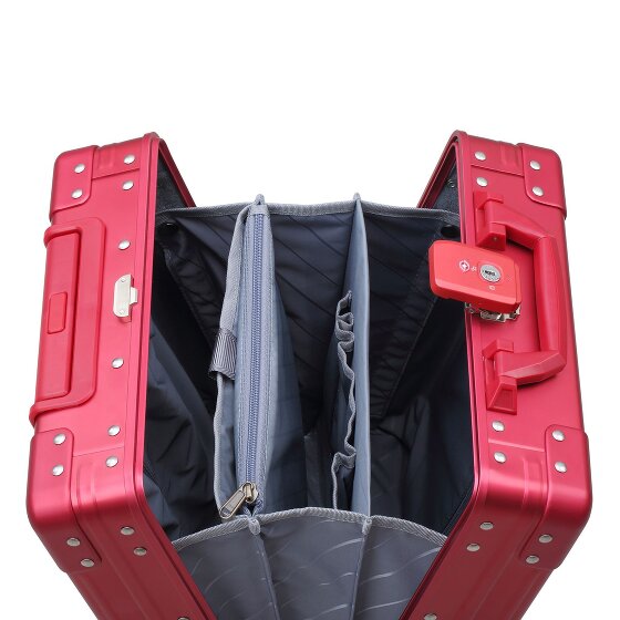 Aleon Valise cabine Business à 4 roues en Aluminium, 42 cm, avec compartiment pour ordinateur portable