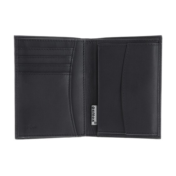 oxmox Leather Porte-monnaie Protection RFID Cuir véritable 13 cm