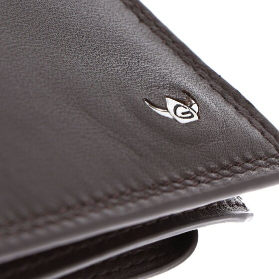 Golden Head Polo Porte-monnaie Protection RFID Cuir véritable 11 cm