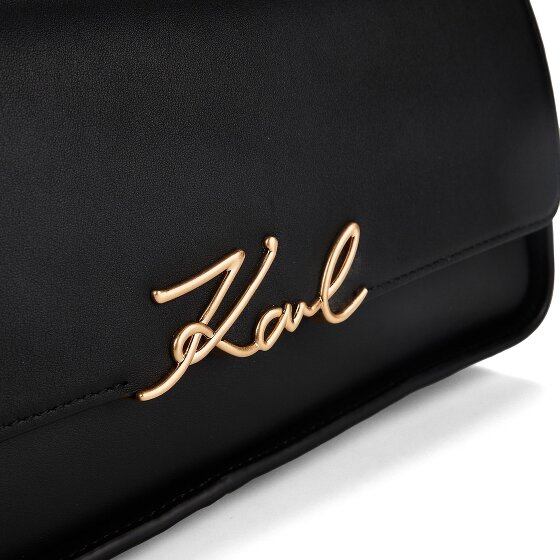 Karl Lagerfeld Signature Sac à bandoulière Cuir véritable 32.5 cm