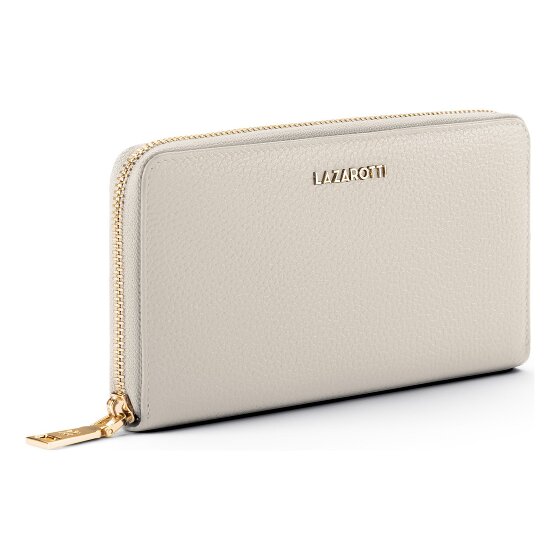 Lazarotti Bologna Leather XL Porte-monnaie zip-around en cuir 19 cm