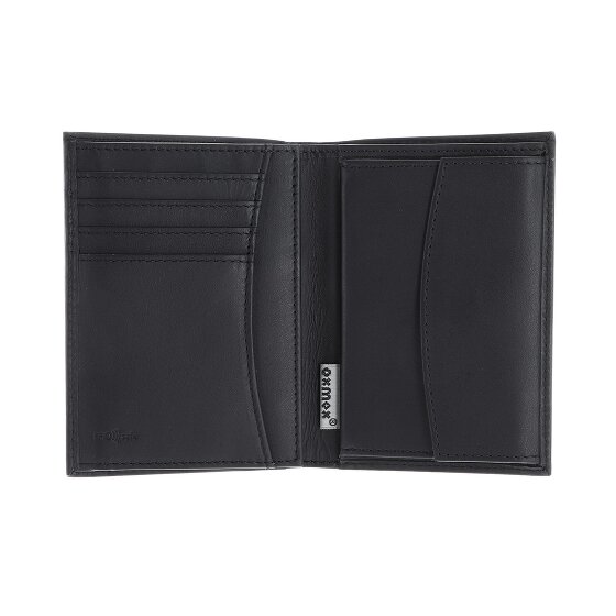 oxmox Leather Porte-monnaie Protection RFID Cuir véritable 13 cm