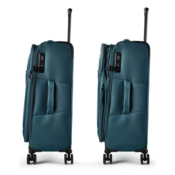d&n Travel Line 9804 4 roues Set de valises 3 pièces avec soufflet d'extension