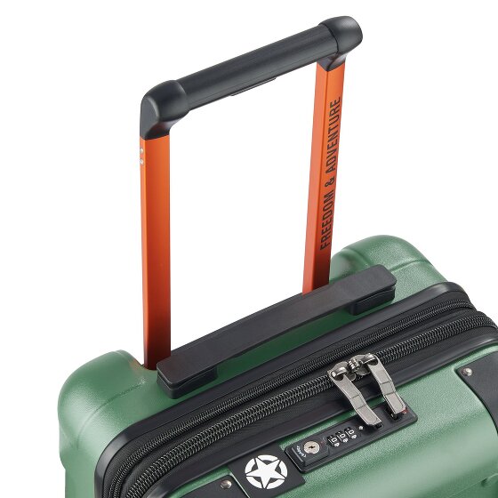 Jeep JH002B 4 roulettes Trolley de cabine XL 55 cm avec soufflet d'extension