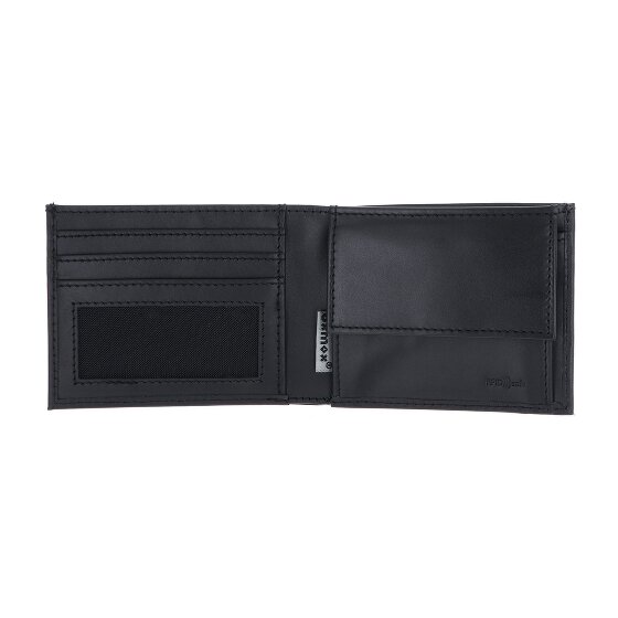 oxmox Leather Porte-monnaie Protection RFID Cuir véritable 11 cm