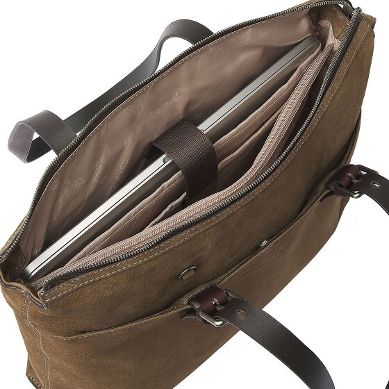Castelijn & Beerens Nubuck Sac à bandoulière Cuir 40 cm Compartiment pour ordinateur portable