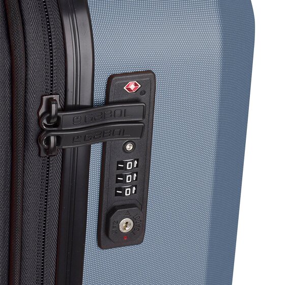 Gabol Montreal 4 roulettes Set de valises 3 pièces avec soufflet d'extension