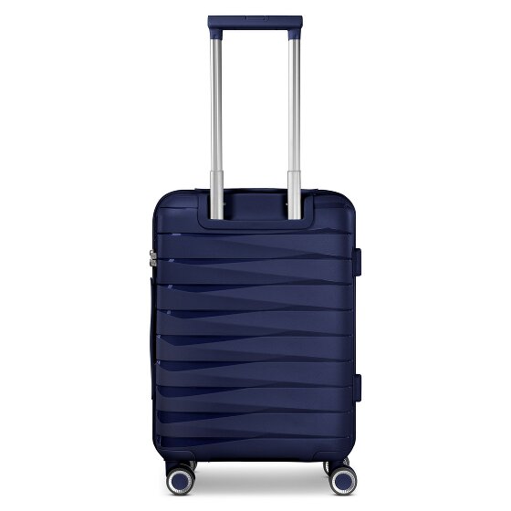 Franky London 4 roulettes Trolley de cabine S 55 cm avec soufflet d'extension