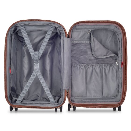 Delsey Paris Carrousel 4 roulettes Trolley de cabine 55 cm avec soufflet d'extension