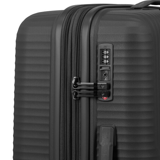 Travelite Air Stripe 4 roulettes Set de valises 3 pièces avec soufflet d'extension