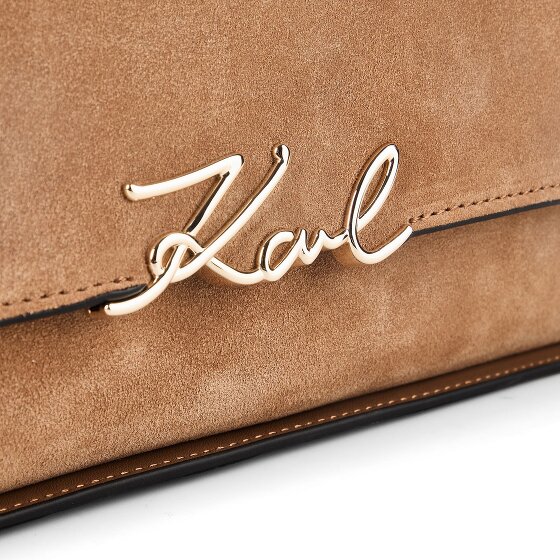 Karl Lagerfeld Signature Sac à bandoulière Cuir véritable 32.5 cm