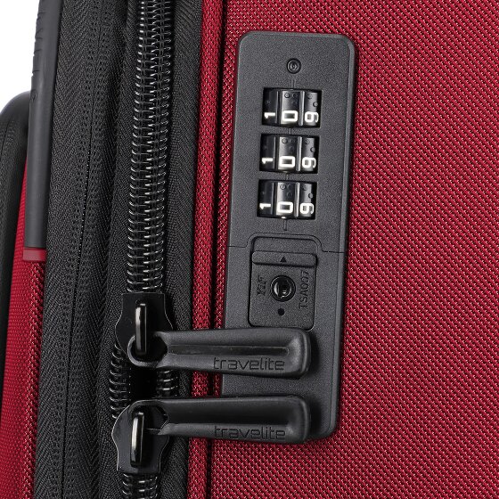 Travelite Crosslite 5.0 4 roulettes Trolley L 77 cm avec soufflet d'extension