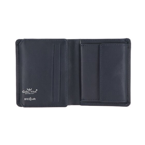 Golden Head Polo Porte-monnaie Protection RFID Cuir véritable 8.5 cm