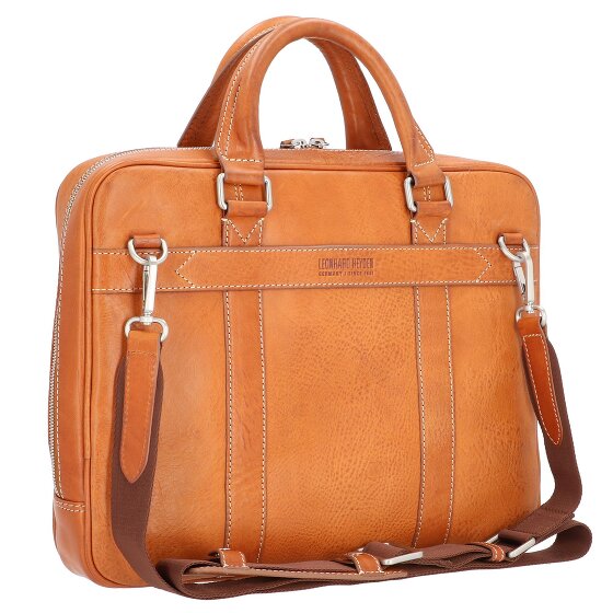 Leonhard Heyden Bergamo Attaché-case Cuir véritable 38 cm Compartiment ordinateur