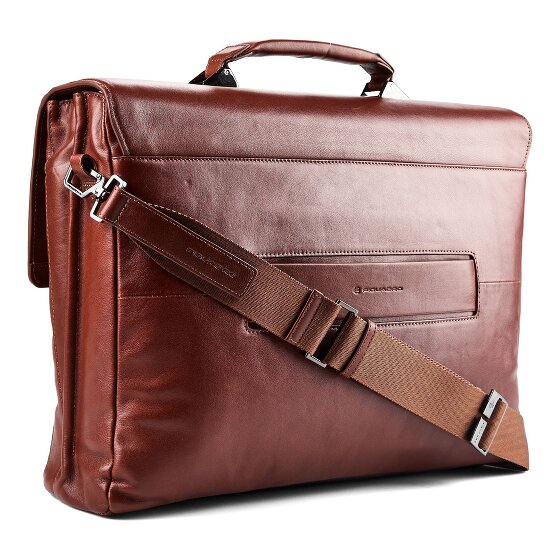 Piquadro Victor Attaché-case Protection RFID Cuir véritable 42 cm Compartiment ordinateur